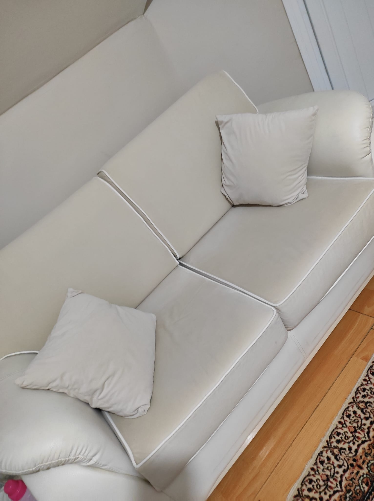 Koltuk Ölçüleri Standart 3’lü Koltuk Ölçüleri krem renkli çekyat oturma takımı